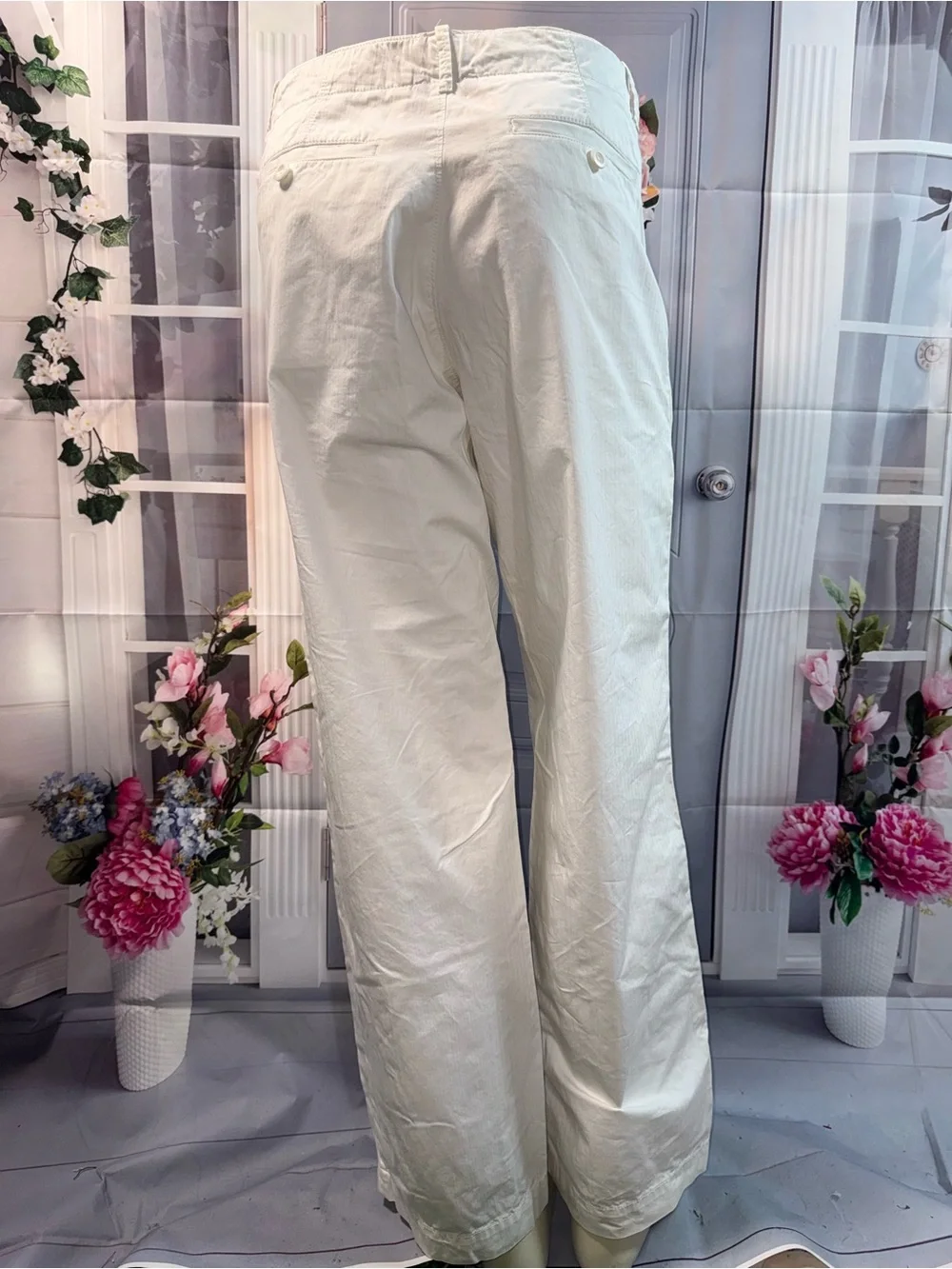 1056-GAP Men's White Casual Chinos